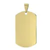 Etiqueta de identificação direta de metal de fábrica, etiqueta de aço titânio, tag de cachorro em branco, pingente de aço inoxidável, etiqueta, colar de etiqueta militar