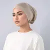 Sombrero de Tubo Versátil de Algodón de Seda con Pedrería, Estilo Popular de Comercio Exterior Más Vendido para Mujeres, Moderno, Cómodo, Transpirable, Suave, Gorro Base de Poner