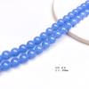 20 PCs/candy cor contas redondas contas de vidro brilhante cor sólida artesanal DIY brincos brincos acessórios de material