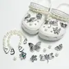Amuletos para Zapatos Croc, Accesorios para Mujer, Clips para Zapatos DIY, Decoraciones 3D con Pedrería, Clips Desmontables, Estilo de Moda de Influencers