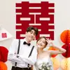 Adesivo de personagem super grande e feliz, estilo especial de layout de cerimônia de casamento, personagem, sala de estar, janela, porta, adesivo de parede, quarto, casamento, decoração de sala de casamento