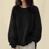 Moda Europea y Americana Transfronteriza Tk Suéter de Punto Caliente de Venta Ropa Casual Versátil de Color Sólido con Abertura Suelto de Manga Larga para Otoño e Invierno