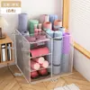 Cesta de Almacenamiento para Esterillas de Yoga, Estante de Almacenamiento para Equipos Deportivos y de Fitness en Casa, Estante de Almacenamiento Doméstico para Rellenar Espacios para Bádminton y Baloncesto