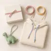 Cinta de poliéster ecológica personalizada por el fabricante con rayas de colores, 4 mm de ancho, adecuada para accesorios de ropa, cordones para juguetes y correas de embalaje