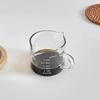Vaso pequeño de leche de vidrio transparente de borosilicato para café, vaso pequeño de leche de aspecto elegante para el hogar, creativo, con asa de madera