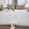 Conjunto de Três Peças de Tapete Refrescante de Feijão Gelado Jacquard Classe A para Uso Doméstico, Tapete Lavável com Ar Condicionado, Tapete Macio para Dormitório, Tapete Dobrável para Uma Pessoa