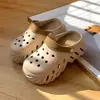 Zuecos Populares de Suela Gruesa para Mujer, Uso Exterior de Verano, Elevadores de Altura, Sandalias Cerradas Antideslizantes de Eva de Moda para Playa, Comercio Exterior Transfronterizo
