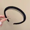 Faixa de cabelo de rede estilo coreano com copa alta para mulheres, elegante e moderna, adequada para usar na rua ou para lavar o rosto, com presilha de dentes