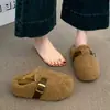 Zapatos Bo Ken de Suela Gruesa Puntera Abierta Medias Zapatillas de Algodón para Mujer Uso Exterior 2026 Otoño/Invierno Nuevas Botas de Nieve Zapatos de Algodón con Forro de Felpa