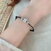 Pulsera de Cuerda Tejida Estilo Chino Nuevo Colgante Marca Fu Moda Nacional Diseño de Alta Gama Pulsera Hanfu Cheongsam Adorno de Mano Combinable