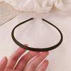 Diadema de alta calidad de estilo minimalista versátil de Corea del Sur para mujer, elegante y delgada, de cuero PU, elegante, presurizada, con borde fino, accesorios para el cabello