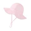 2024 Primavera y otoño nuevo sombrero de seis piezas con lazo para niños, sombrero de sol para bebés al aire libre, sombrero de pescador con protección solar para niñas