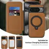 Adecuado para Google 11Proxl Succión Magnética Soporte Giratorio 360° Funda para Teléfono Pixel9 Carga Inalámbrica Funda de Cuero con Tapa