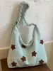Bolsa de Ombro Retro Bordada com Estrela Estilo Coreano Shuai Mi Home para Mulheres, Nova Bolsa Casual de Ombro Cruzado Outono 2026 para Meninas Jovens
