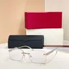 Lujosas Gafas de Sol de Diseño para Hombre y Mujer, Sin Montura Protección UV400, Star Wear Ct0545S