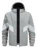 Esportes Masculinos Transfronteiriços Casuais ao Ar Livre Soltos Tamanho Europeu Tendência Patchwork Tops Jaquetas com Capuz Jaquetas Comércio Exterior