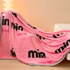Manta de veludo de leite espessa, manta dupla face de fleece, lençol de cama de fleece de coral, manta de cochilo de peça única para dormitório estudantil
