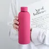 Termo Transfronterizo Estilo Americano de Boca Pequeña con Pintura de Goma, Taza Termo de Acero Inoxidable 304, Botella de Agua con Pintura Texturizada para Senderismo al Aire Libre