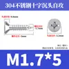 Tornillos Autorroscantes Avellanados Gb846 Acero Inoxidable 304 Cabeza Plana Phillips Tornillos para Madera Extendidos M2.9M3.5M4.2M5.5