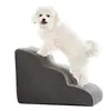 Escaleras para Perros para Cama, Escalones para Perros de 4 Niveles para Sofá y Cama Alta, Escaleras Antideslizantes para Mascotas, Rampa de Espuma para Sofá de 12" de Altura - Mejor para Mascotas Pequeñas, Gatos Mayores con Dolor en las Articulaciones