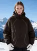 Gabardina estilo europeo y americano, cortavientos casual para primavera y otoño, chaqueta de esquí con capucha de moda, ropa de mujer transfronteriza para Amazon