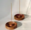 Soporte de Incienso de Madera Maciza de Nogal Negro para Ofrendar Incienso a Buda, Quemador de Incienso Creativo Hecho a Mano, Adorno de Soporte de Incienso de Madera Seca Estilo Zen