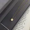 Colar Banhado a Ouro 18K em Prata Esterlina 925 Estilo Japonês e Coreano Levemente Luxuoso de Alta Qualidade Versátil Exquisito Diamante Pequeno Redondo Marca Corrente para Clavícula para Mulheres