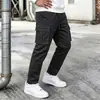 Suministro Exclusivo Transfronterizo de Pantalones de Trabajo de Talla Europea para Hombre, Estilo Primavera y Otoño, Corte Holgado, Talla Grande, Pantalones Casuales de Color Sólido de Moda, Pantalones Largos de Manga Corta