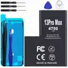 Bateria de reposição para iPhone x/7/8/13/15, alta capacidade, 0 ciclos
