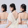 Sujetador push-up de encaje estilo dulce y femenino con tirantes finos, realza los bustos pequeños, minimiza los laterales, sin costuras, cómodo y con un hermoso diseño en la espalda