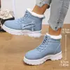 Zapatos de algodón transfronterizos europeos y americanos para otoño e invierno, talla grande, deportivos casuales, de felpa, nuevos, botas de nieve, venta al por mayor, talla grande