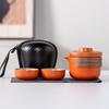 Lubao Yanhe Una Olla Dos Tazas Cerámica Viaje Juego de Té Tetera Empresa Evento de Negocios Banco Hotel Souvenir