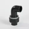 Cotovelo de PVC Preto Tubo de Abastecimento de Água Tê Caixa de Viragem Filtro de Fundo de Aquário Acessórios de Drenagem Conector de Entrada/Saída de Água Anti-Transbordamento