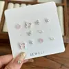 Pendientes 2025 Explosiones Nuevos Pendientes Combinados Pendientes de Mujer Temperamento de Alto Sentido Diseño de Nicho Sentido Mariposa
