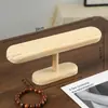 Soporte de exhibición transfronterizo de madera de pino color nogal para relojes y pulseras, soporte de madera maciza de alta gama para relojes y estante de almacenamiento para pulseras de colección