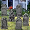 Inserção de cartão de Halloween transfronteiriço personalizado, lápide de gato preto, fantasma, morcego, elemento, decoração de feriado, logotipo de pátio personalizado
