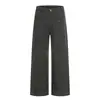 Pantalones de Trabajo Patchwork Desestructurados para Hombre, Diseño de Marca de Moda Urbana, Pantalones Largos Casuales de Pierna Recta Suelta y Pierna Ancha