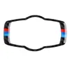 Adequado para BMW BMWE90/E92/E93 série 3 antiga moldura do interruptor do farol em fibra de carbono adesivo interno de carro modificado
