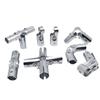 Clip de Fijación Conector de Tubería Redonda de 32 mm Conector de Tubería de Hierro Galvanizado de 1 pulgada Unión sin Soldadura Accesorios Conectores de Tubería de Acero para Gallinero