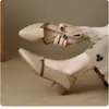 Zapatos de Salón de Punta Fina para Mujer 2026 Primavera Nuevo Estilo Tacón Grueso Tacón Bajo Slip-On Versátil Negros Zapatos de Trabajo Verano Transpirables