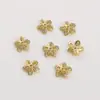 Base de Flor de Cobre com Contas de Zircônia para Pulseira Colar Acessórios de Joias Artesanais com Contas Espaçadoras para Pulseiras Colares