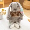 Muñeco de Conejo de Peluche Suave Lindo Orejas Largas Bufanda Suéter Conejito Muñeca Infantil