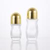 30ml50ml dolor rodillo vidrio bola rodante botella aceite esencia masaje botella medicina fisioterapia tapa dorada rodillo bola botella