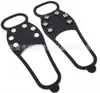 Cubrezapatos Antideslizantes para Exteriores Transfronterizos Crampones de 5/6/8/10 Dientes Invierno Antideslizante Escalada en Roca Montañismo Ferretería Velcro Garras para Nieve