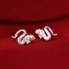 Nuevos Pendientes de Serpiente de Estilo Chino para Mujer 2025 Nuevo Lujo Ligero Temperamento de Alta Gama Año de la Serpiente Zodíaco Chino Pendientes de Serpiente