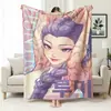 Manta de Sofá de Escritório com Tema de Caça de Girl Group Kpop, Manta Estampada de Flanela, Manta de Cochilo de Mercadoria Transfronteiriça, Manta de Cobertura