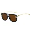 Gafas de Sol Estilo Nuevo 2025 Cuerda Personalizada Estilo Piloto para Mujer Moda Ins Europea y Americana Elegantes Gafas para Disparo Callejero y Pasarela
