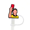 Novas Tampas de Canudo de Futebol da Copa do Mundo, Protetores de Canudo, Plugues à Prova de Poeira de Borracha Macia, Clipes Decorativos para Canudos de Festa, Mais Vendido na Amazon