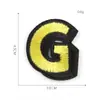 Etiqueta Bordada por Computadora Parche Adhesivo Accesorios para Ropa Insignia de Tela con Letra Inglesa Etiqueta de Tela Pegatina de Tela Bordada