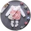 Primavera e outono novas roupas infantis meninas versão coreana de manga comprida T-shirt baby strap saia de duas peças uma geração de 861